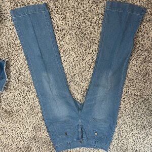 Stylish Blue Flare Women's Jeans